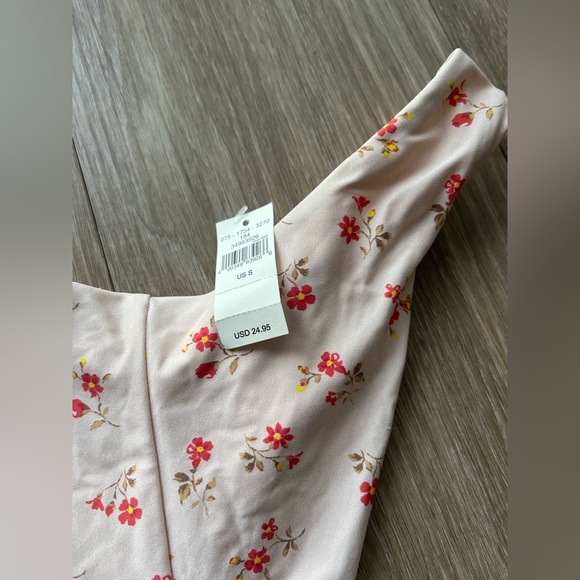 Aerie Floral Print High-Waisted Cheekier Bikini Swim Bottom Size S Pink - Picture 3 of 3